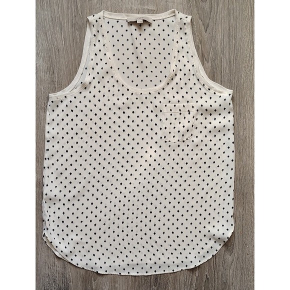 Ann Taylor Tops - Ann Taylor LOFT Womens Medium Sleeveless Blouse Tank‎ Top All Over Polka Dot